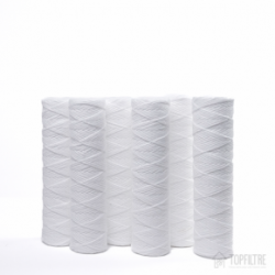 6 filtres bobinés 10" adoucisseur et osmoseur 1 micron - Top Filtre